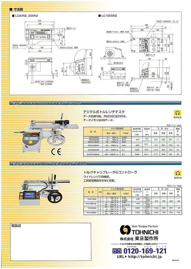 東日製作所 トルクレンチチェッカ ラインチェッカ LC2 丸甲金物株式会社