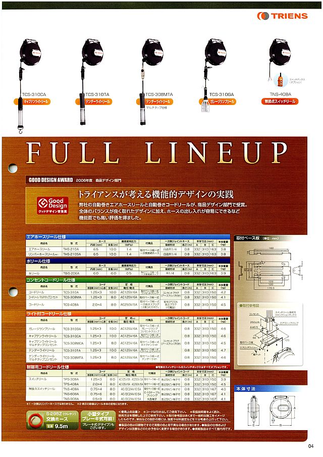 割引クーポン 三協リール STR-20A TRIENS Oシリーズ 酸素アセチレンリール