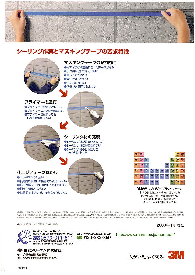 ３Ｍ シーリング・マスキングテープ 総合カタログ 丸甲金物株式会社