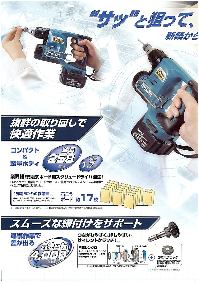 マキタ 充電式スクリュードライバ FS440D 丸甲金物株式会社