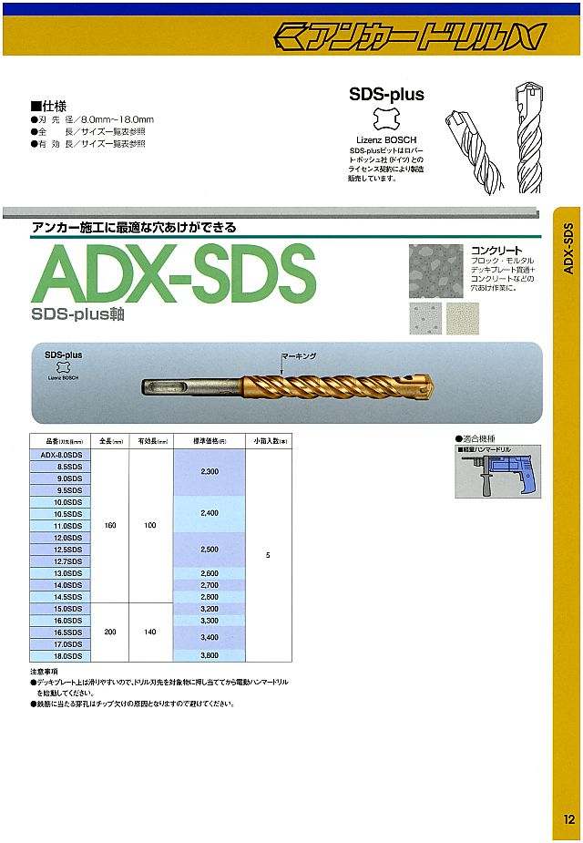 サンコーテクノ コンクリートドリル カタログ 丸甲金物株式会社