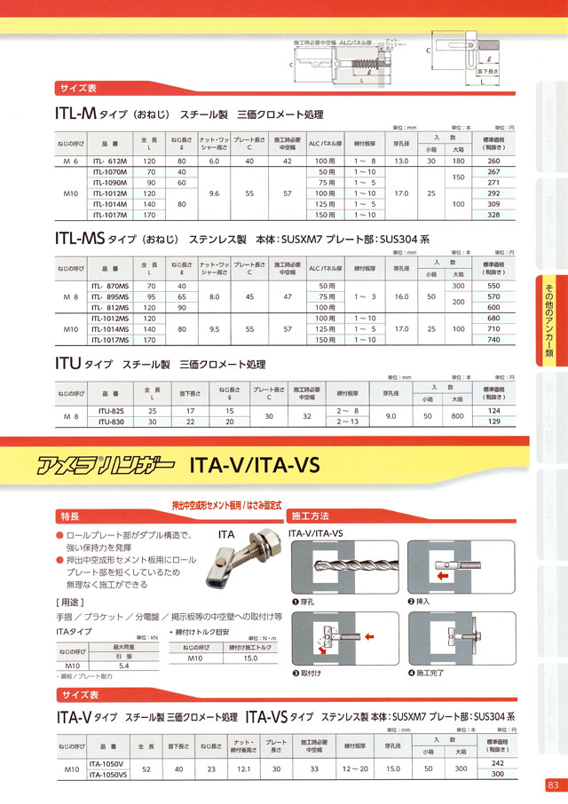 サンコー ＩＴハンガーＩＴＬ−ＭＳタイプ ステンレス製 ITL-8135MS 50本 - 3