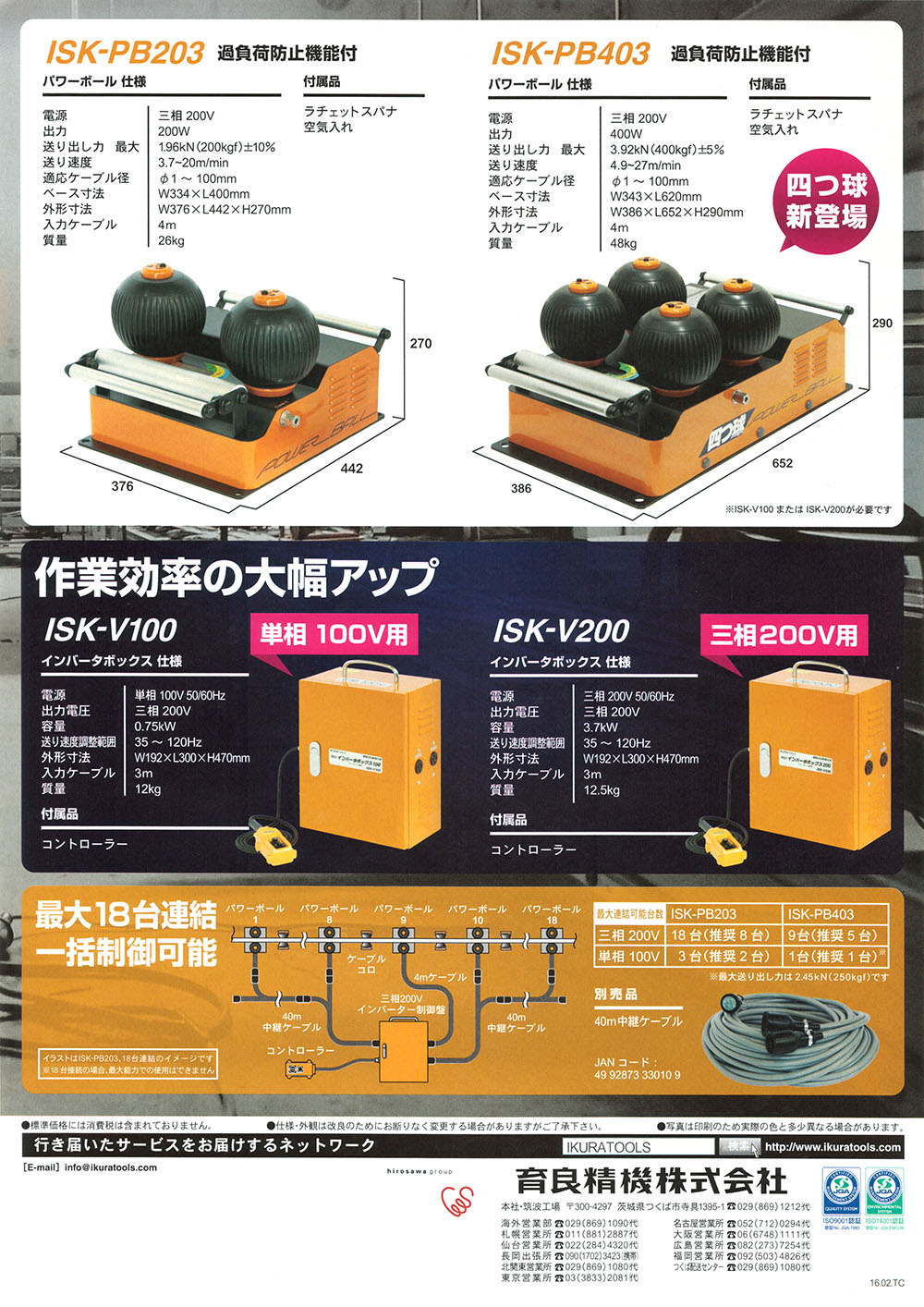 イクラ ケーブル中間送り機 パワーボール 丸甲金物株式会社 イクラ ケーブル中間送り機 パワーボール 丸甲金物株式会社